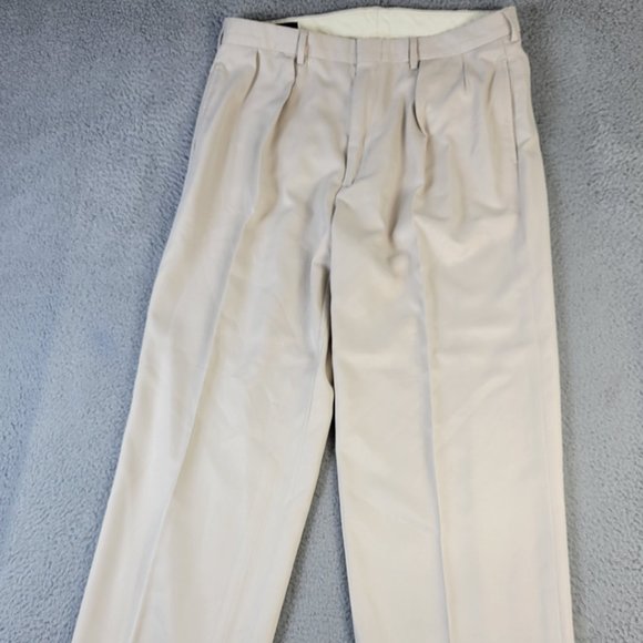 Polo Golf Other - Polo Golf Ralph Lauren Pants Men's Size 35 x 32 Pleated Cuffed Beige